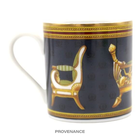 🔴 Gucci Porcellana Chairs Espresso Cup - Black/Gold - Picture 1 of 6